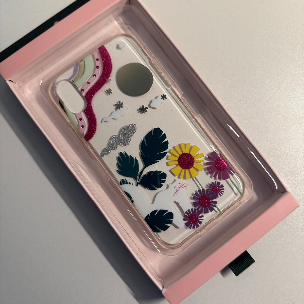 Kate Spade Printed iPhone X/XS Comold Case - Glitter Garden Cat
